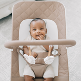 Alpine Organic Deluxe Portable Bouncer - Organic Mocha - Baby Delight