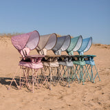 LIMITED EDITION-Go With Me® Uplift Deluxe Portable High Chair with Canopy - Blue Wave - Baby Delight
