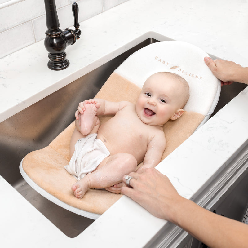 Cushy Nest Cloud Premium Organic Infant Bather - Organic Oat - Baby Delight