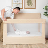 Lunaire Full Size Mesh Crib and Playard - Organic Oat