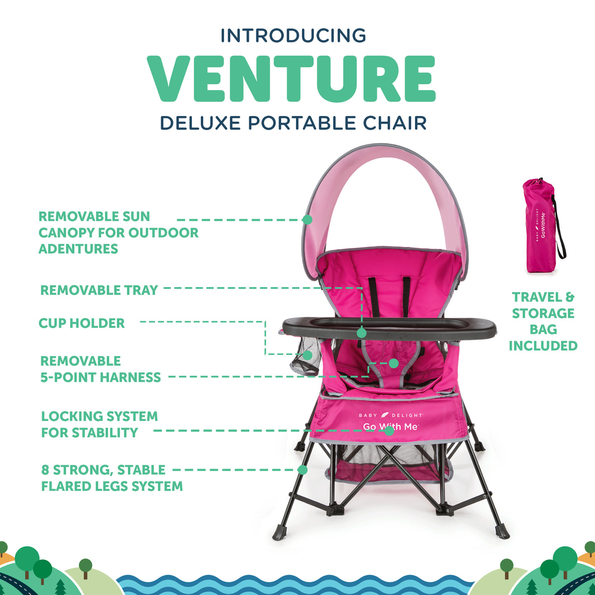 Venture Deluxe Portable Chair - Baby Delight