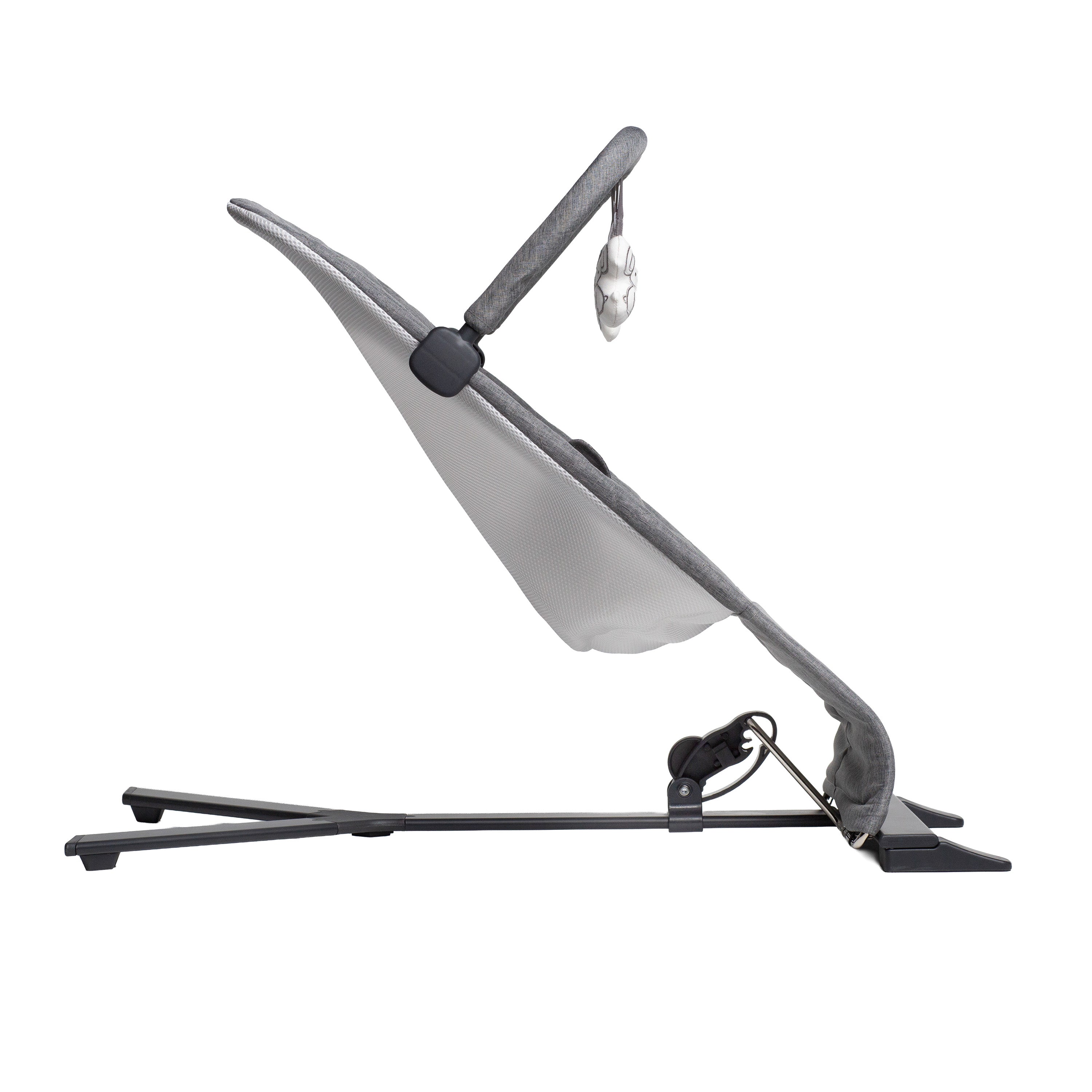 Alpine Deluxe Portable Bouncer - Charcoal Tweed