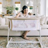 Beside Me™ Dreamer Organic Bassinet & Bedside Sleeper - Organic Oat - Baby Delight