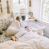 Beside Me™ Dreamer Organic Bassinet & Bedside Sleeper - Organic Oat - Baby Delight