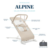 Alpine Organic Deluxe Portable Bouncer - Organic Oat - Baby Delight