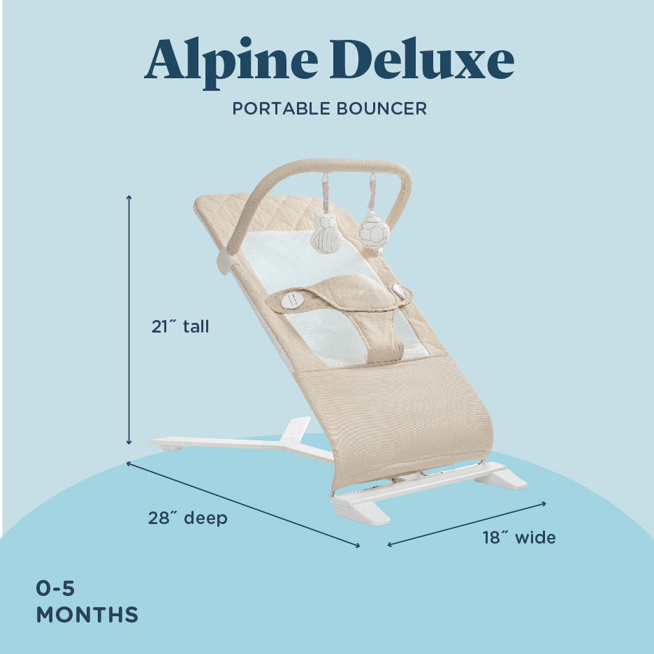 Alpine Organic Deluxe Portable Bouncer - Baby Delight
