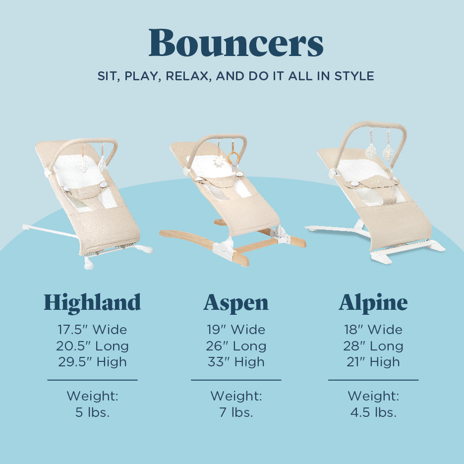 Alpine Organic Deluxe Portable Bouncer - Baby Delight