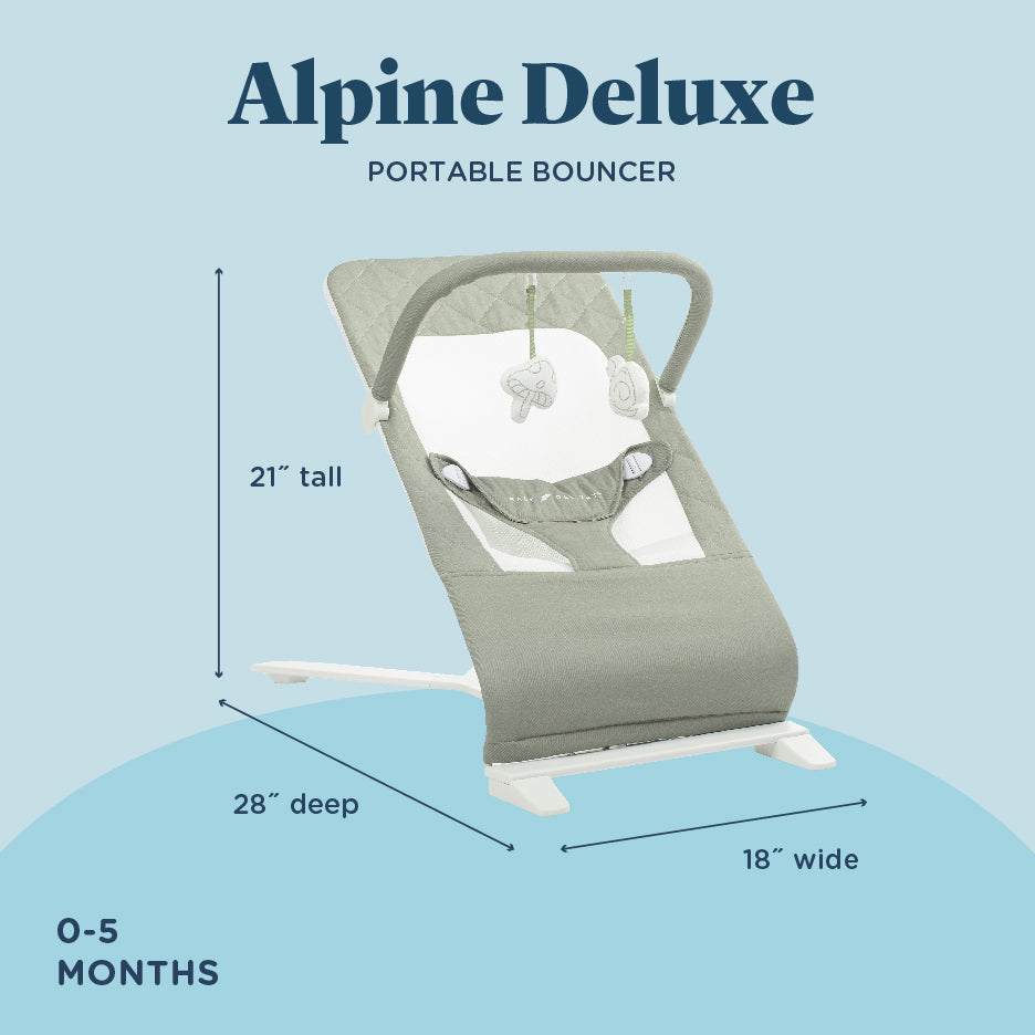 Alpine Organic Deluxe Portable Bouncer - Baby Delight
