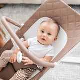 Alpine Organic Deluxe Portable Bouncer - Organic Mocha - Baby Delight