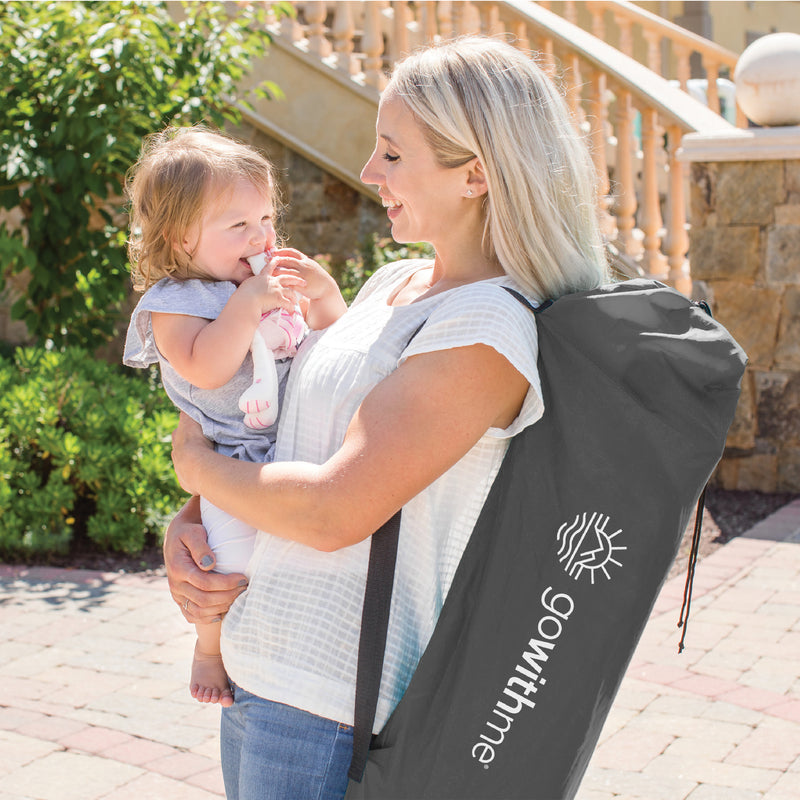 Go With Me® Eclipse Portable Playard with Canopy - Grey
