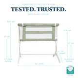 Beside Me™ Serenity Organic Bassinet and Bedside Sleeper | Sage Tweed - Baby Delight