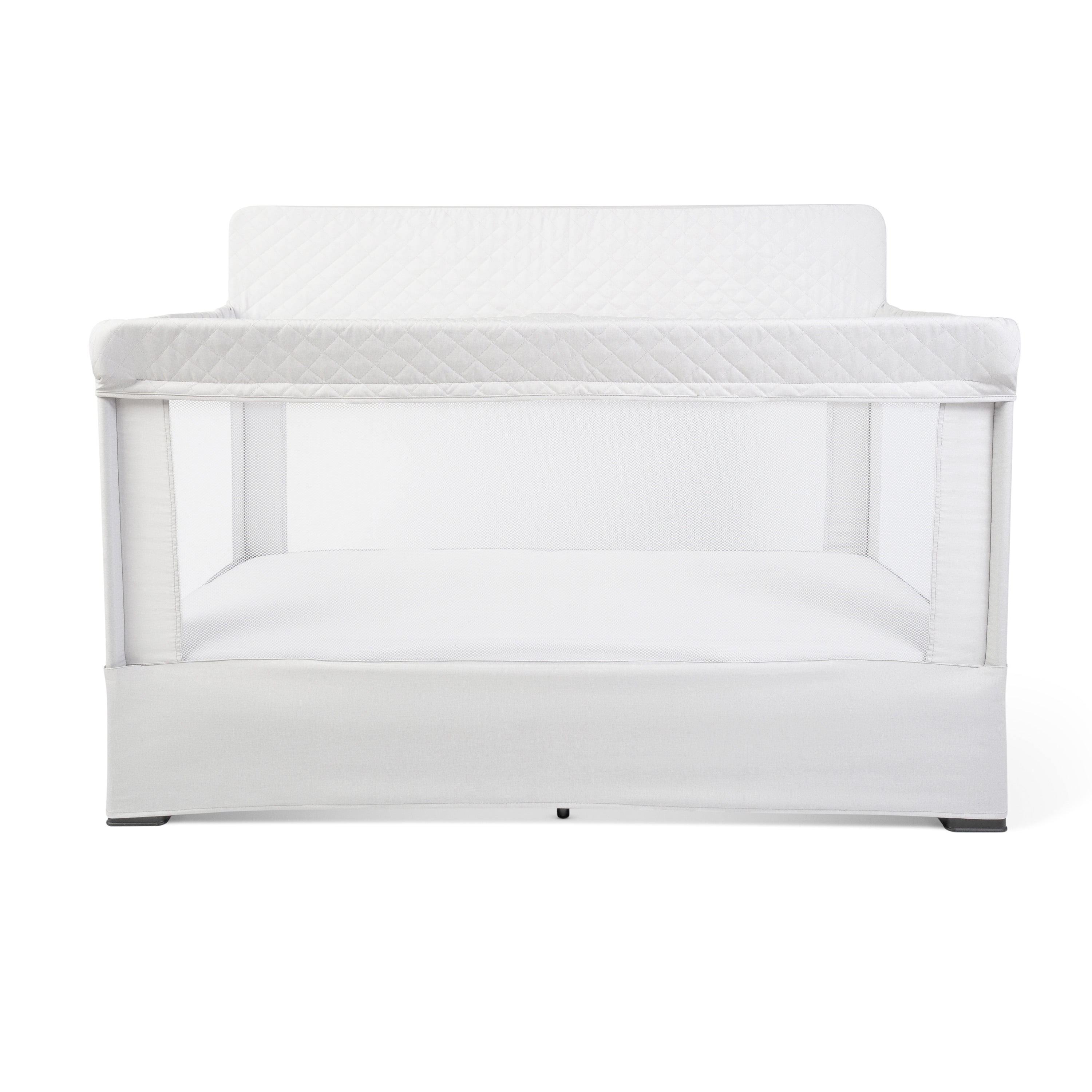 Lunaire Full Size Mesh Crib and Playard - Driftwood Grey - Baby Delight