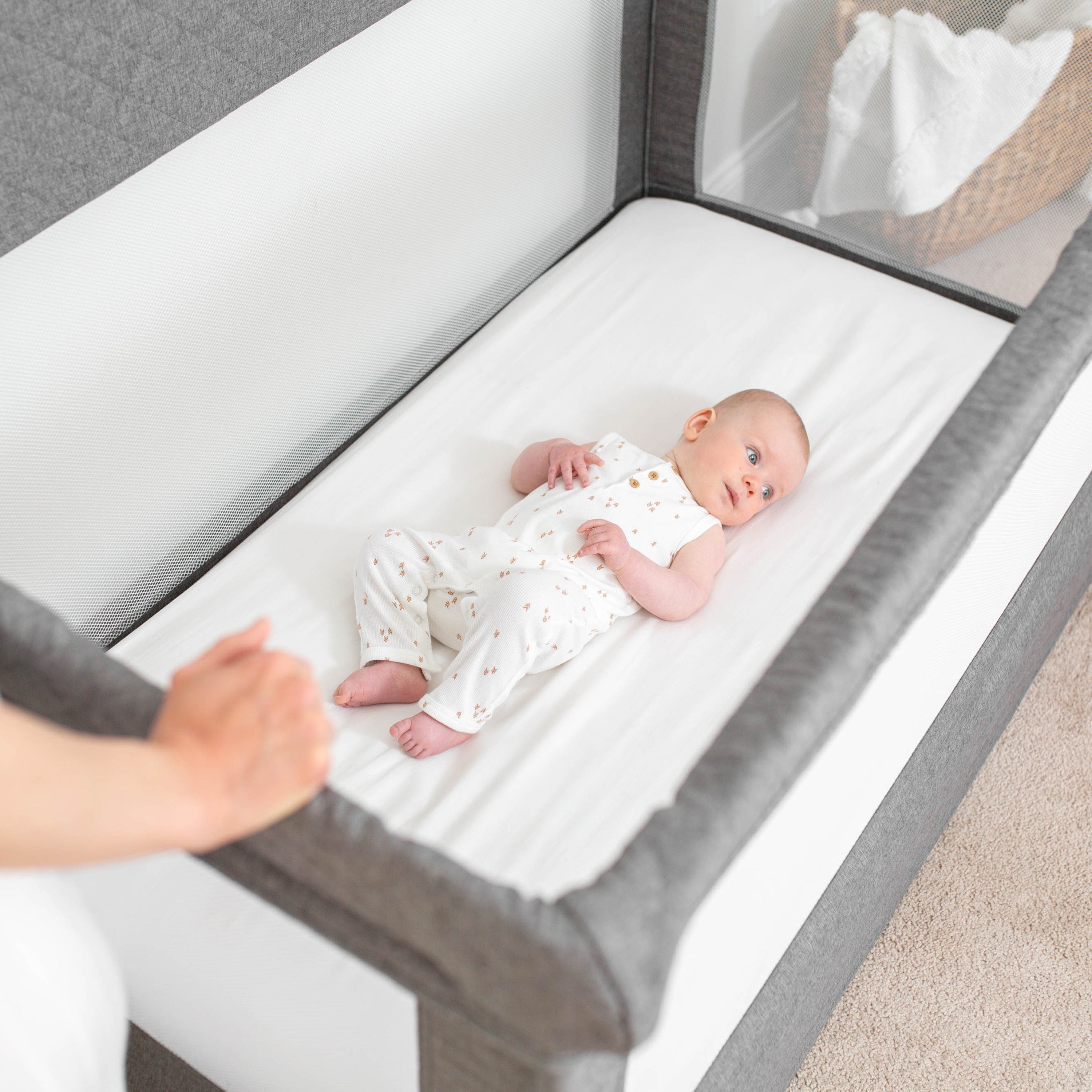 Lunaire Full Size Mesh Crib and Playard - Baby Delight