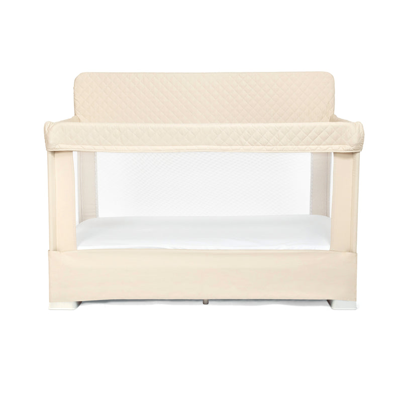 Lunaire Full Size Mesh Crib and Playard - Organic Oat - Baby Delight