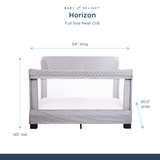 Horizon Full Mesh Crib - Baby Delight