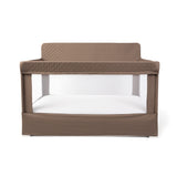 Lunaire Full Size Mesh Crib and Playard - Organic Mocha - Baby Delight
