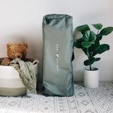 Lunaire Full Size Mesh Crib and Playard - Quilted Organic Sage