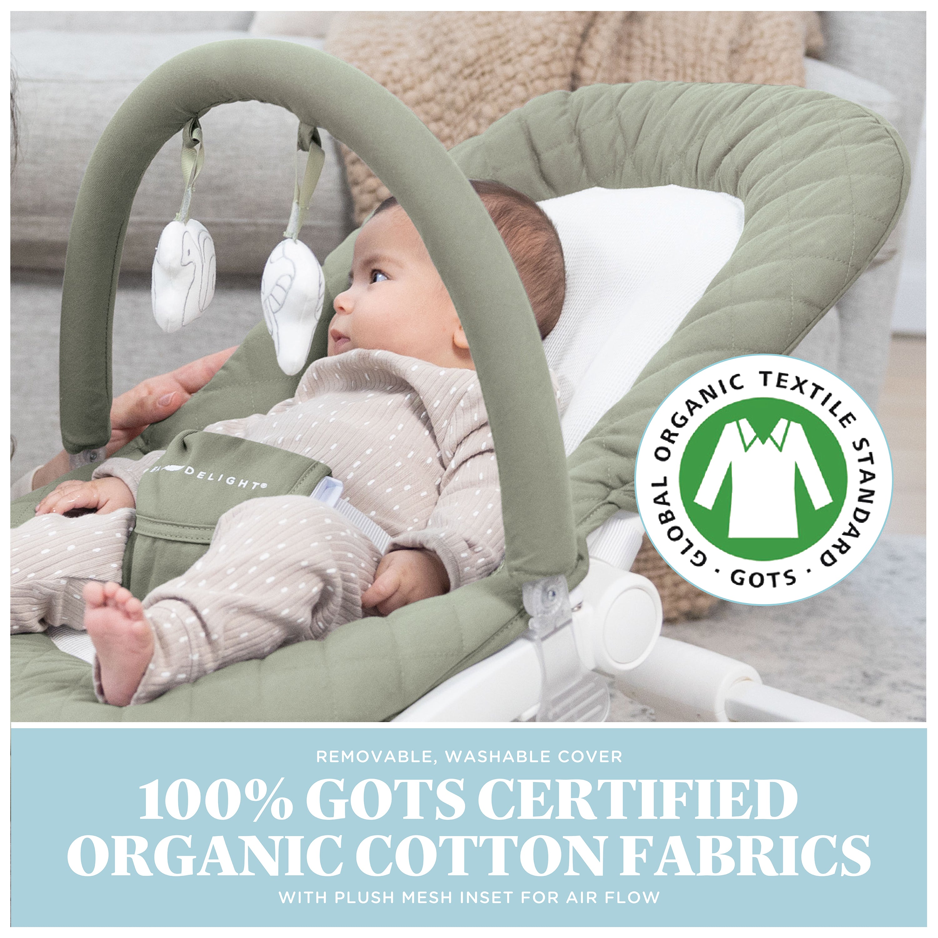 Aura Deluxe Portable Rocker & Seat - Baby Delight