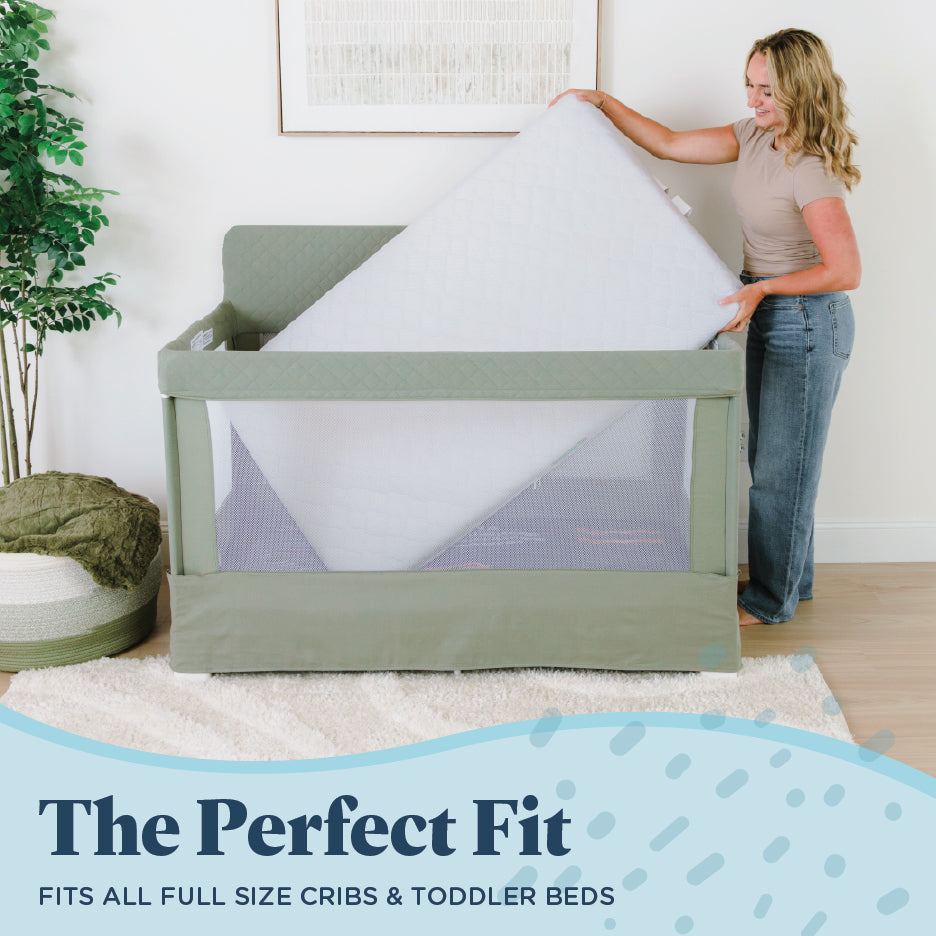 Breathable 2-Stage Full Size Crib Mattress | BreatheWeave