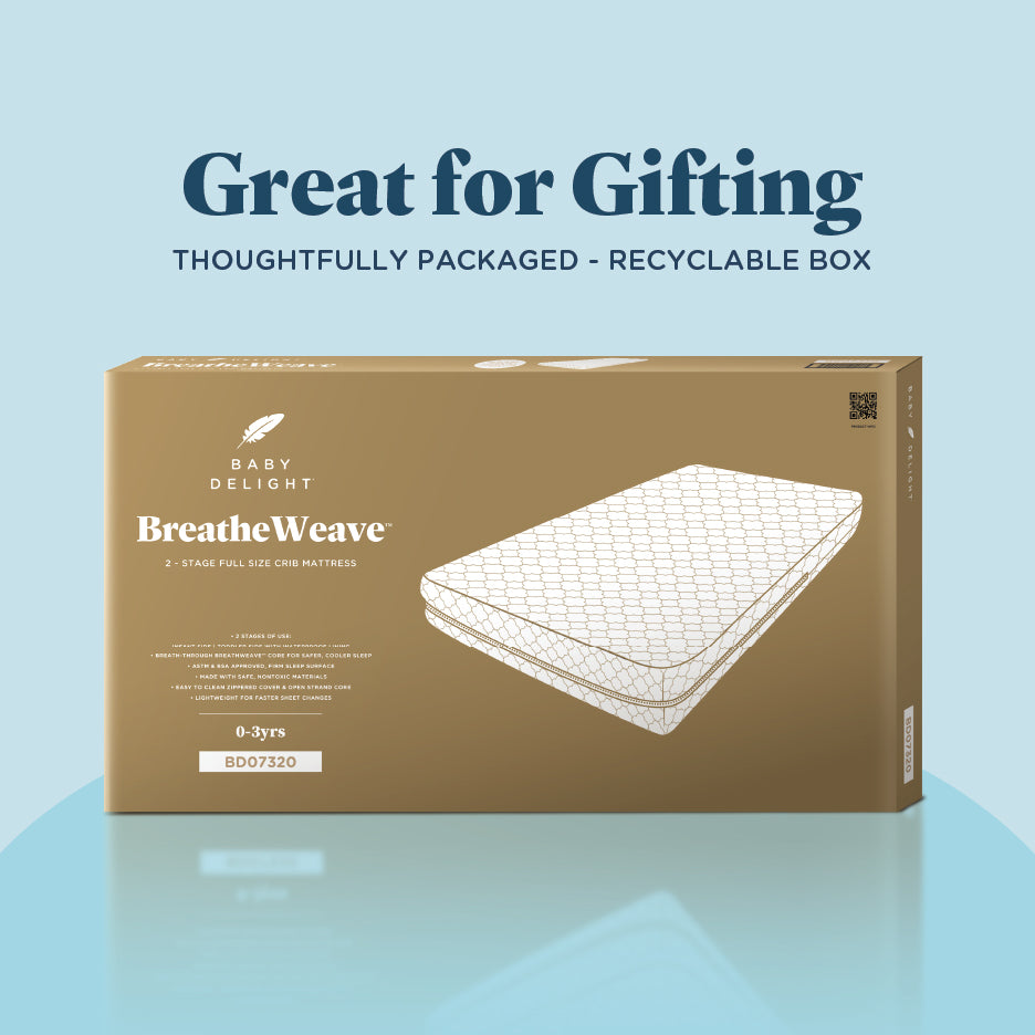 Breathable 2-Stage Full Size Crib Mattress | BreatheWeave