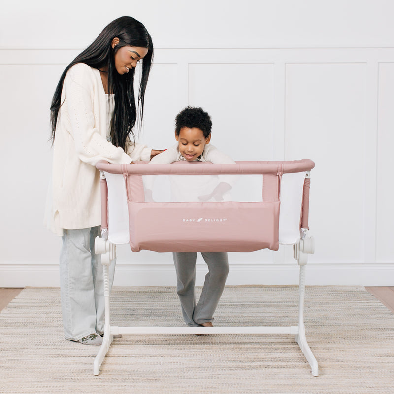 Beside Me™ Dreamer Organic Bassinet & Bedside Sleeper - Organic Rose - Baby Delight