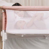 Beside Me™ Dreamer Organic Bassinet & Bedside Sleeper - Organic Rose - Baby Delight