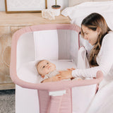 Beside Me™ Dreamer Organic Bassinet & Bedside Sleeper - Organic Rose - Baby Delight