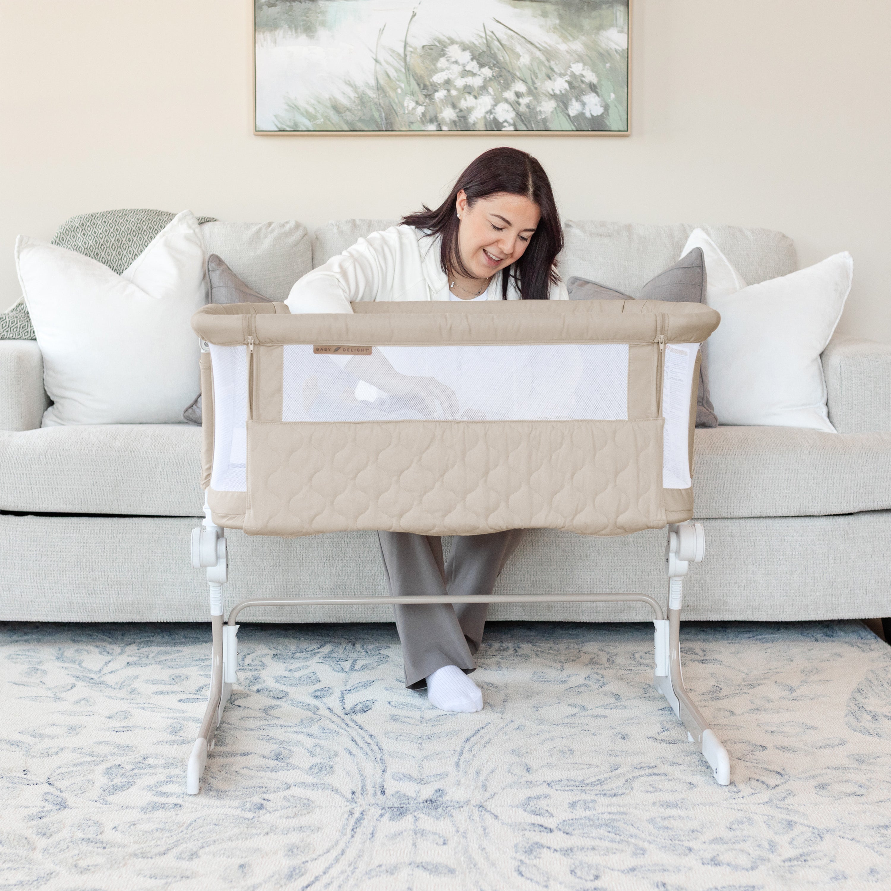 Beside Me™ Dreamer Organic Bassinet & Bedside Sleeper - Baby Delight
