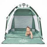 Go With Me® Villa Portable Tent/Playard-Garden Green - Baby Delight