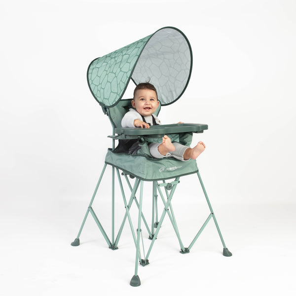 Go With Me® Uplift Deluxe Portable High Chair with Canopy - Garden Green