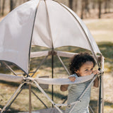 LIMITED EDITION- Go With Me® Eclipse Deluxe Portable Playard with Canopy - Sandstone - Baby Delight
