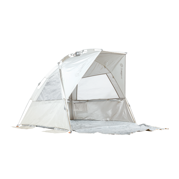 Go With Me Luxe Sun Shelter Half Tent - Silver White - Baby Delight