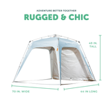 Go With Me Luxe Cabana - Aqua - Baby Delight