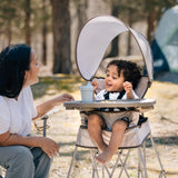 LIMITED EDITION-Go With Me® Uplift Deluxe Portable High Chair with Canopy - Sandstone - Baby Delight