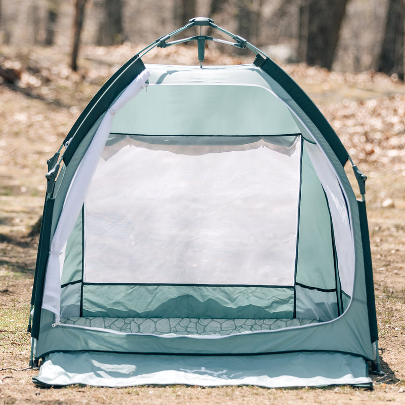 Go With Me® Villa Portable Tent/Playard-Garden Green - Baby Delight