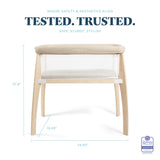 Heirloom Willow Wooden Bassinet - Organic Oat - Baby Delight