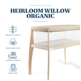 Heirloom Willow Wooden Bassinet - Organic Oat - Baby Delight