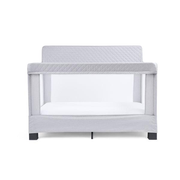 Horizon Full Size Mesh Crib-Quilted Pebble Grey - Baby Delight