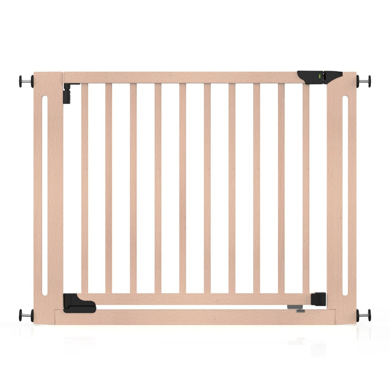 SizeWise™ Wood Pressure Mounted Gate (40.55" - 44.48") - Baby Delight