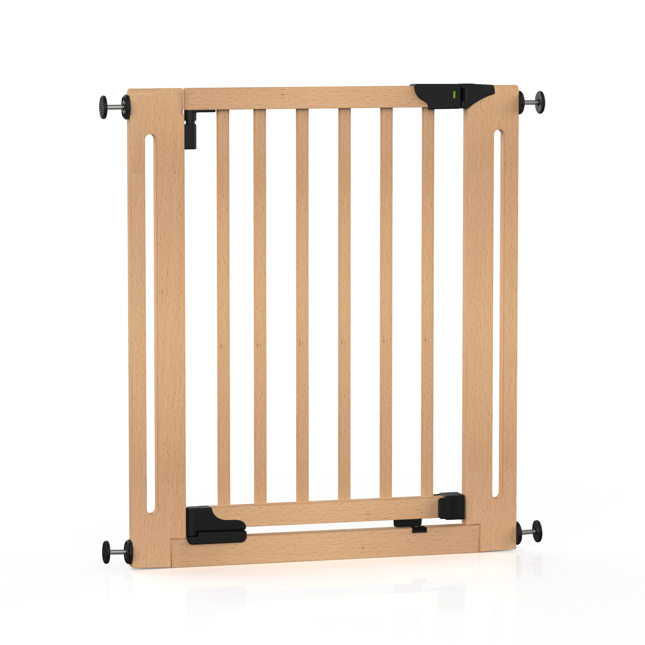 SizeWise™ Wood Pressure Mounted Gate (40.55" - 44.48") - Baby Delight