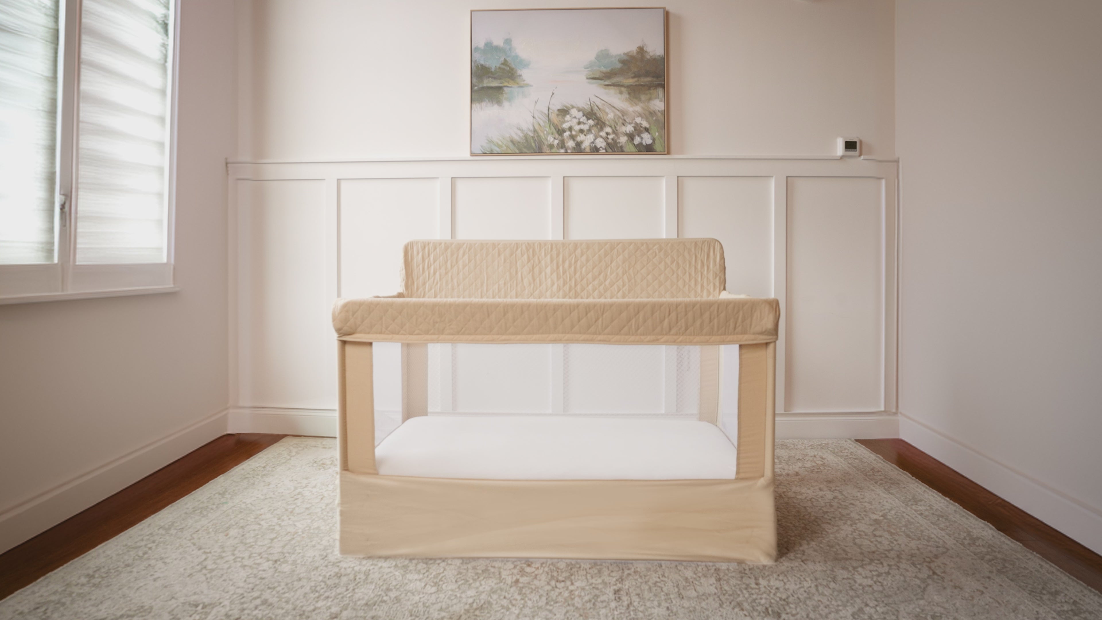 Lunaire Full Size Mesh Crib and Playard