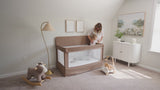 Lunaire Full Size Mesh Crib and Playard - Organic Oat