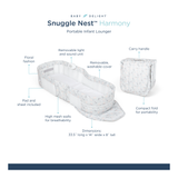 Snuggle Nest™ Harmony Portable Infant Lounger - Floral - Baby Delight