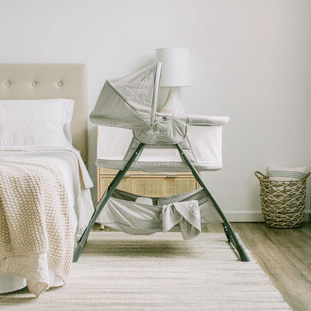 Beside Me™ Doze Deluxe Bedside Pebble Grey Baby Delight