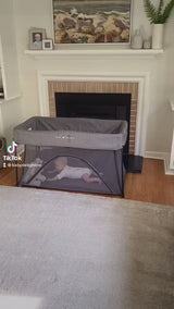 Nod Deluxe Portable Travel Crib - Charcoal Tweed