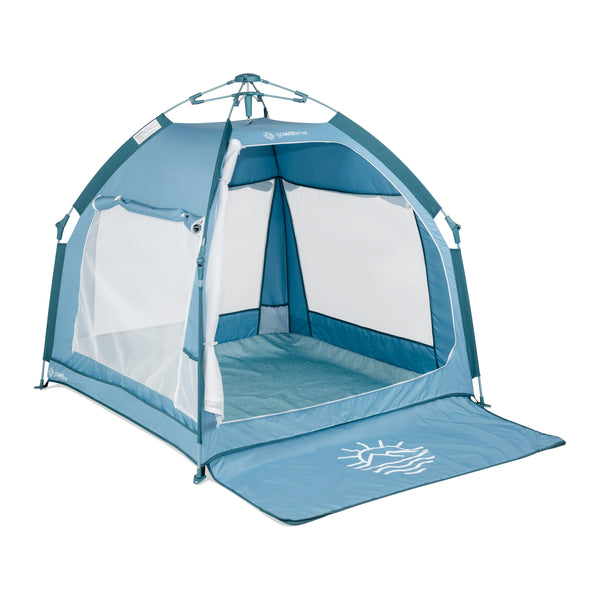 Go With Me® Villa Portable Tent/Playard-Blue Wave - Baby Delight