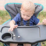 Go With Me™ Uplift  Deluxe Portable High Chair - Teal & Grey - Baby Delight