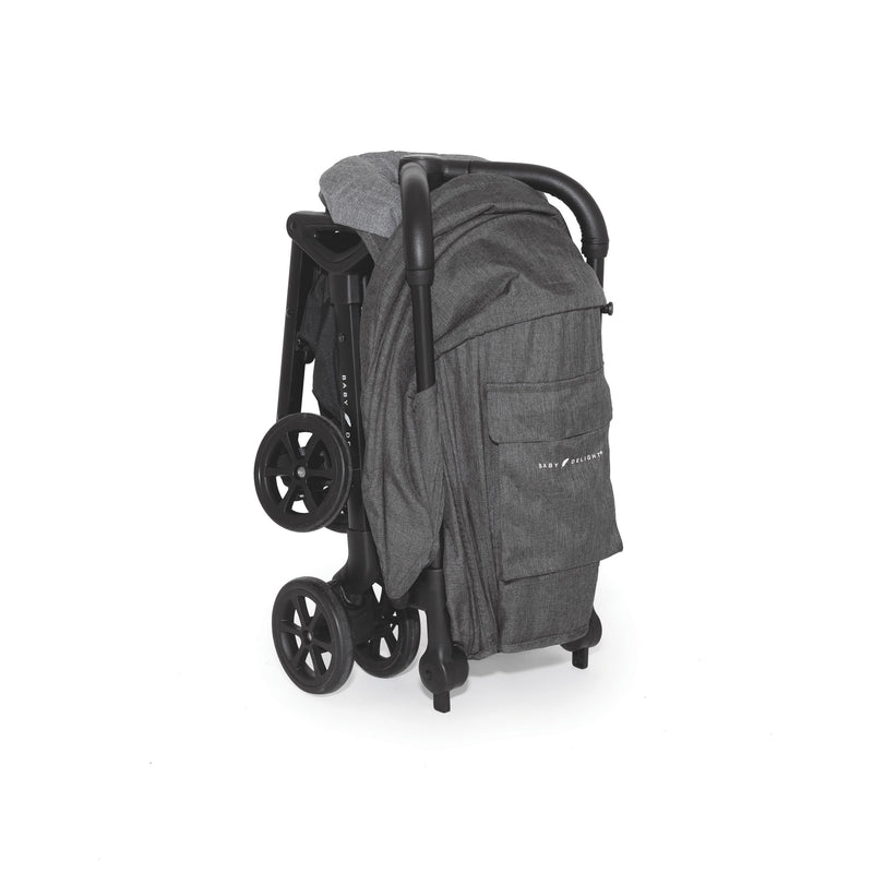 Dart Ultra Compact Folding Stroller- Charcoal Tweed - Baby Delight