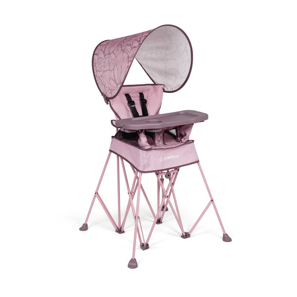LIMITED EDITION-Go With Me® Uplift Deluxe Portable High Chair with Canopy- Canyon Rose - Baby Delight