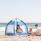 Go With Me® Villa Portable Tent/Playard-Blue Wave - Baby Delight